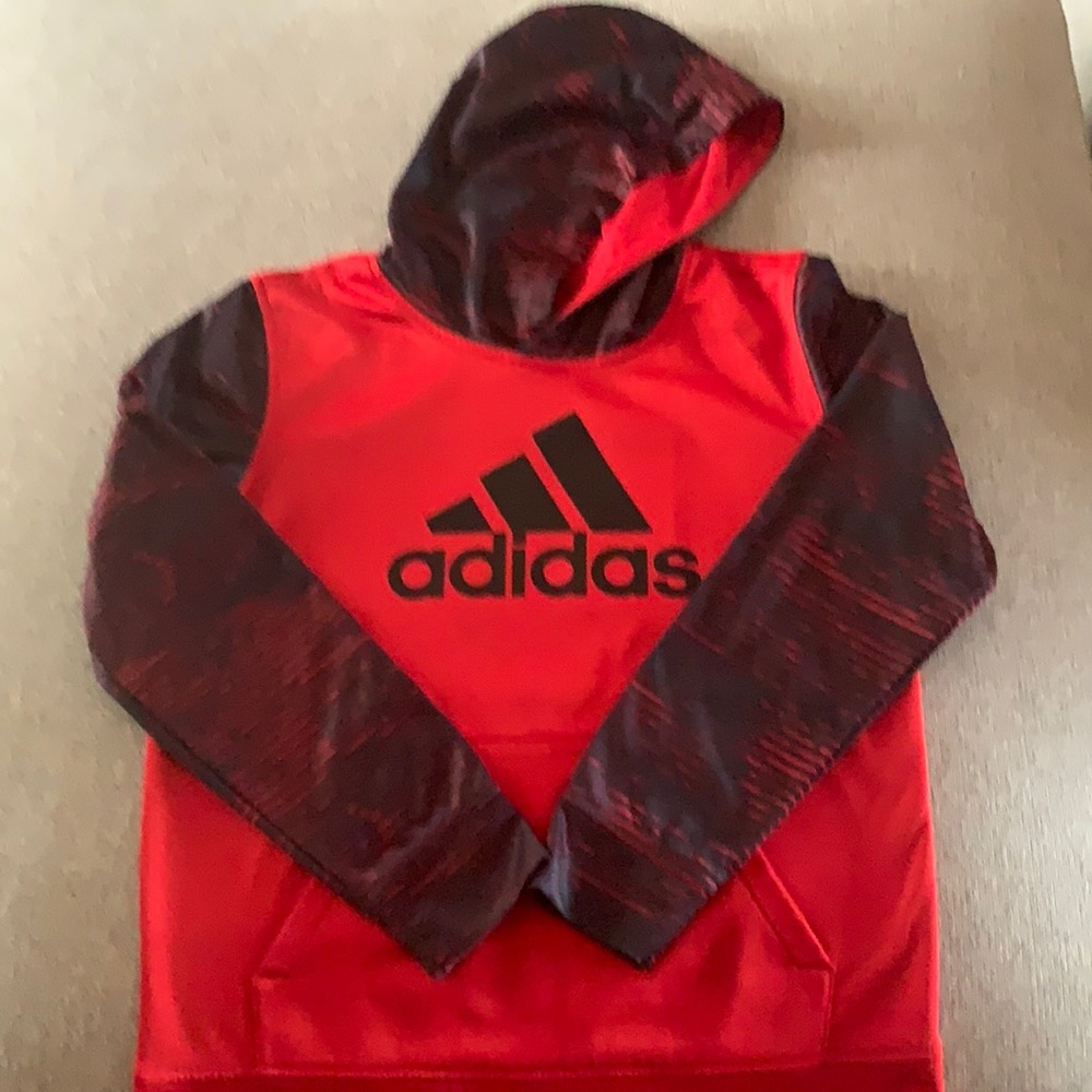 Boys Adidas Hooded Sweatshirt